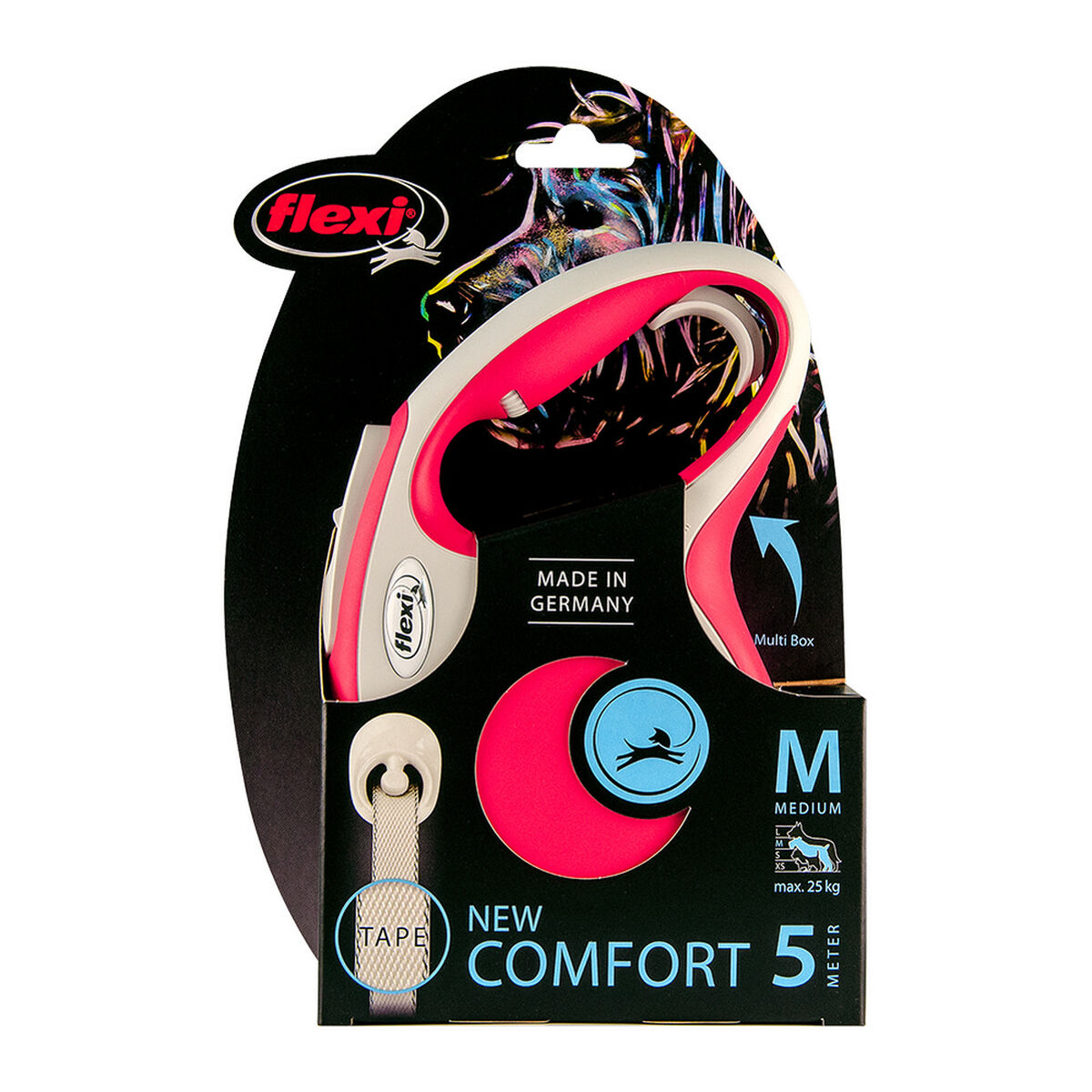 Correa Retractil Flexi New Comfort 5m M Rojo - imagen 4